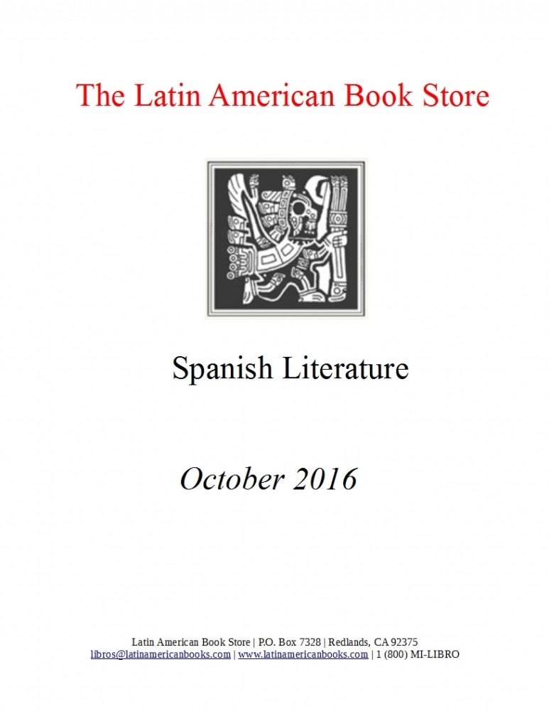 Spanish Literature -- October 2016 