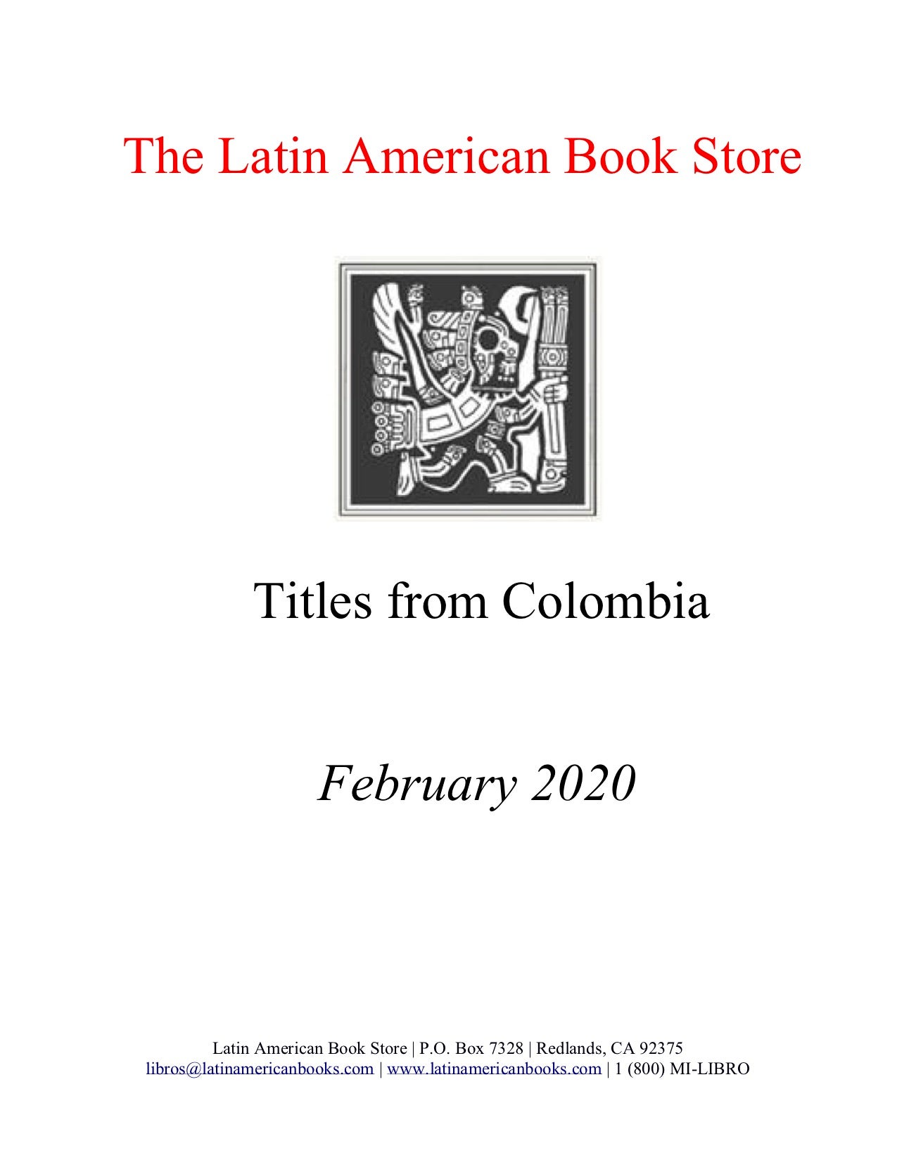 Colombian Titles -- February 2020